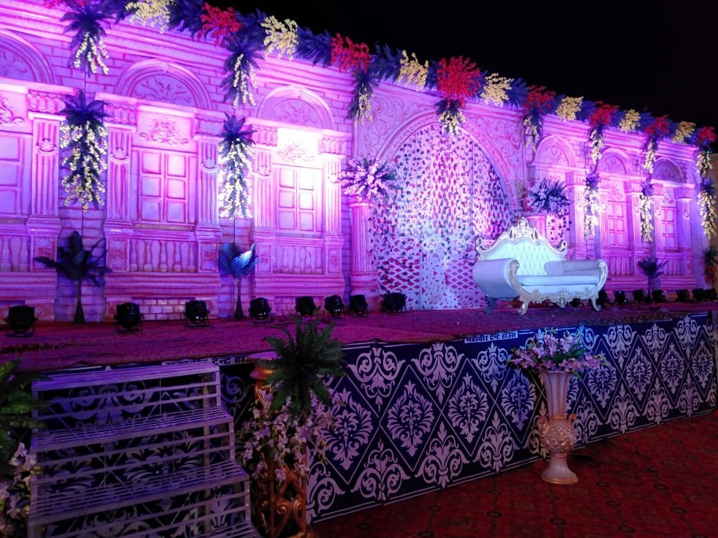 Wedding banquet hall setup at the K3 Club, Kanha National Park
